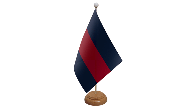 Household Division Small Flag with Wooden Stand
